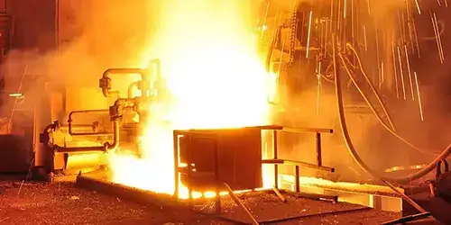 A gas explosion in an industrial facility