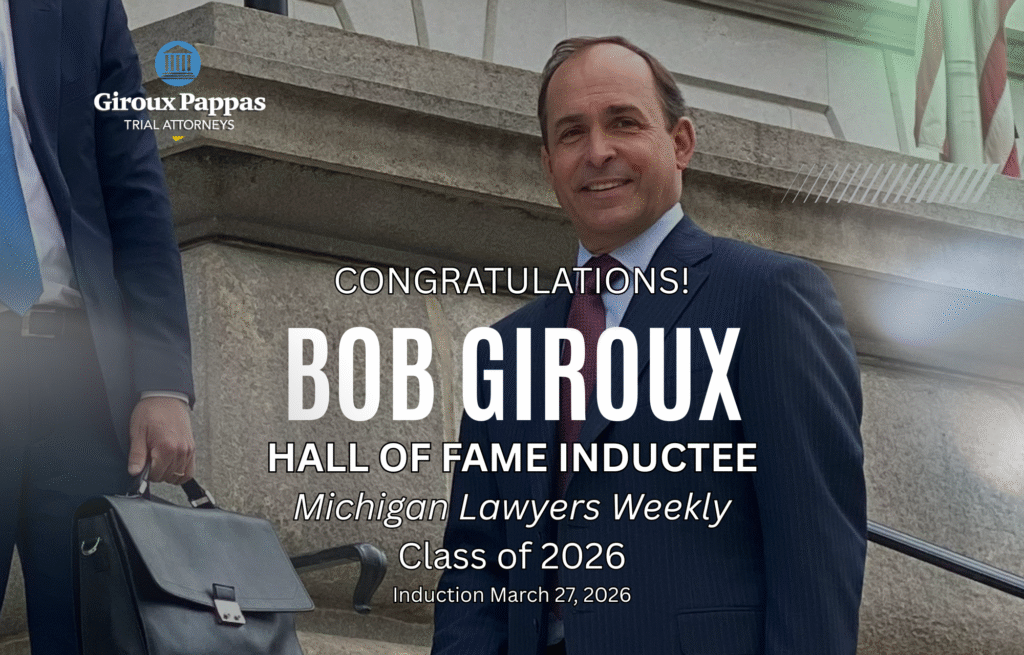 Bob Giroux on the courthouse steps