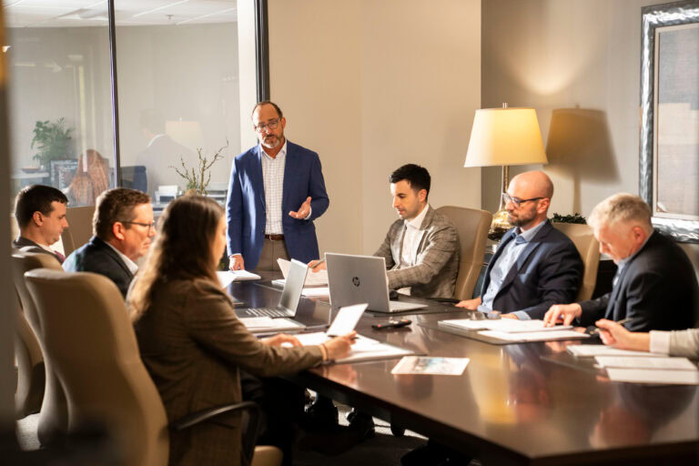 Attorneys at meeting