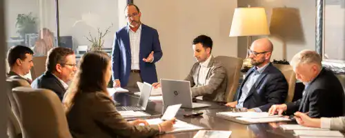 Attorneys at meeting